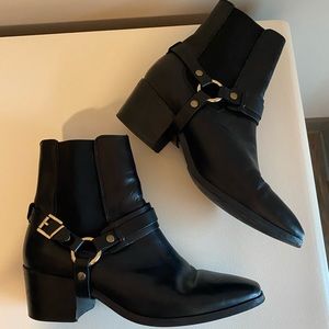 morty angled heel boots